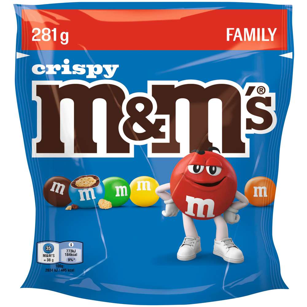 Produktabbildung M&M's Schokolinsen Crispy