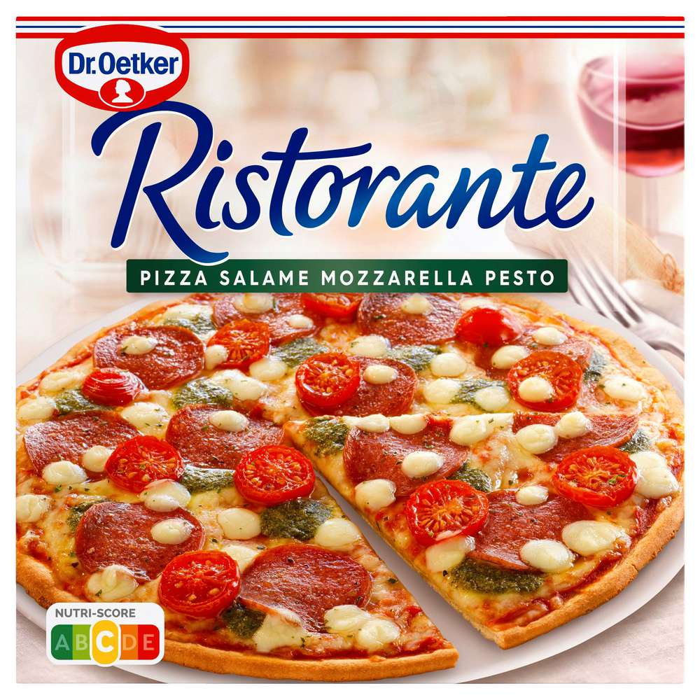 Produktabbildung Dr. Oetker Pizza Ristorante, Salame Mozzarella Pesto