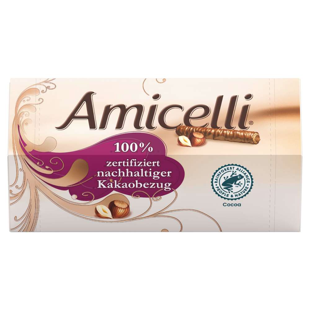 Produktabbildung Amicelli Schokoriegel, 100 % nachhaltiger Kakao