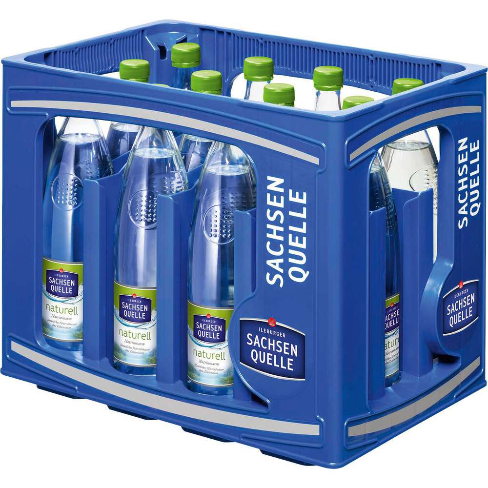 Produktabbildung Ileburger Sachsen Quelle Mineralwasser, naturell (12x 0,750 Liter)