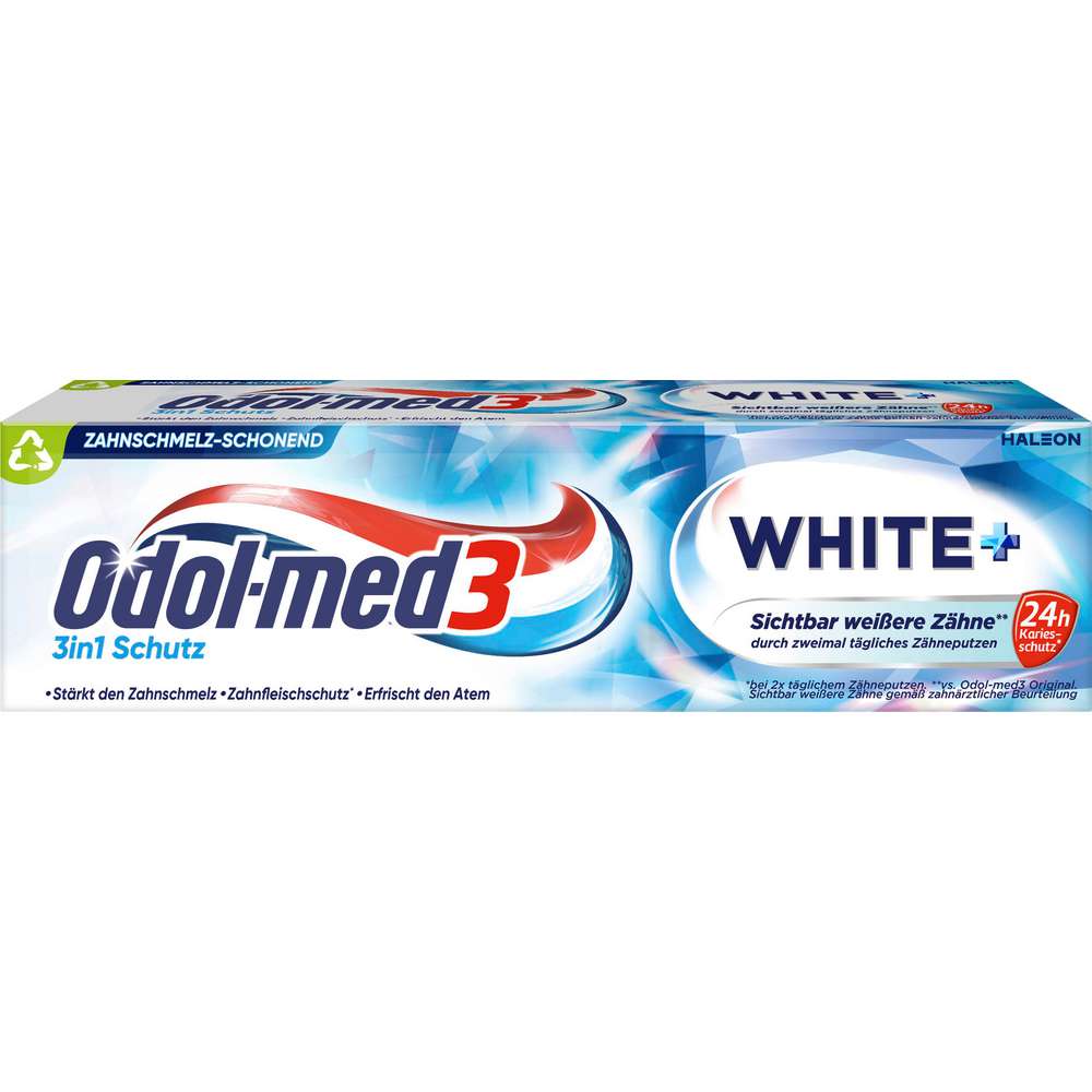 Produktabbildung Odol Med 3 Zahncreme Whitening Plus 3in1 Schutz