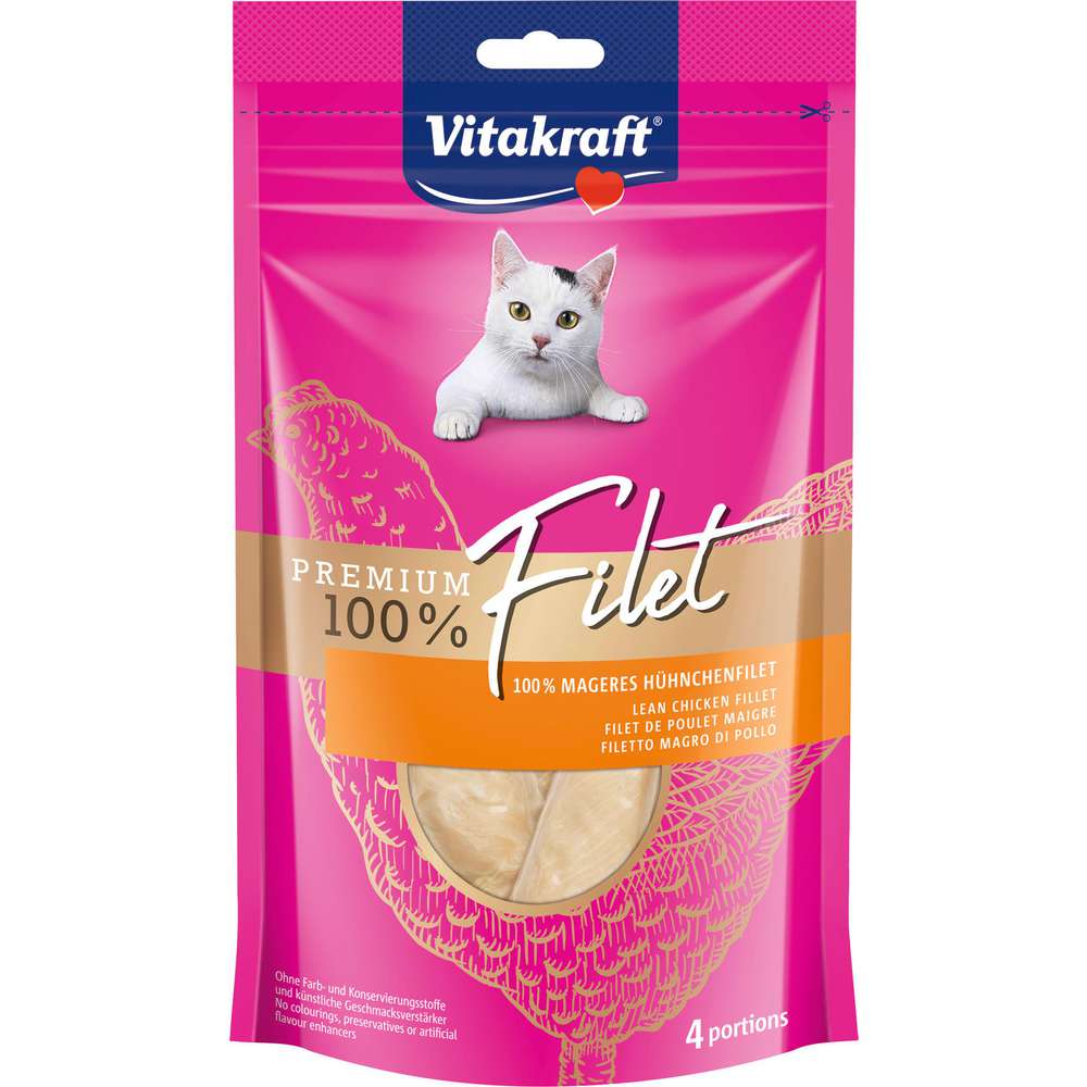 Produktabbildung Vitakraft Katzen-Snack Premium, Hühnchenfilet