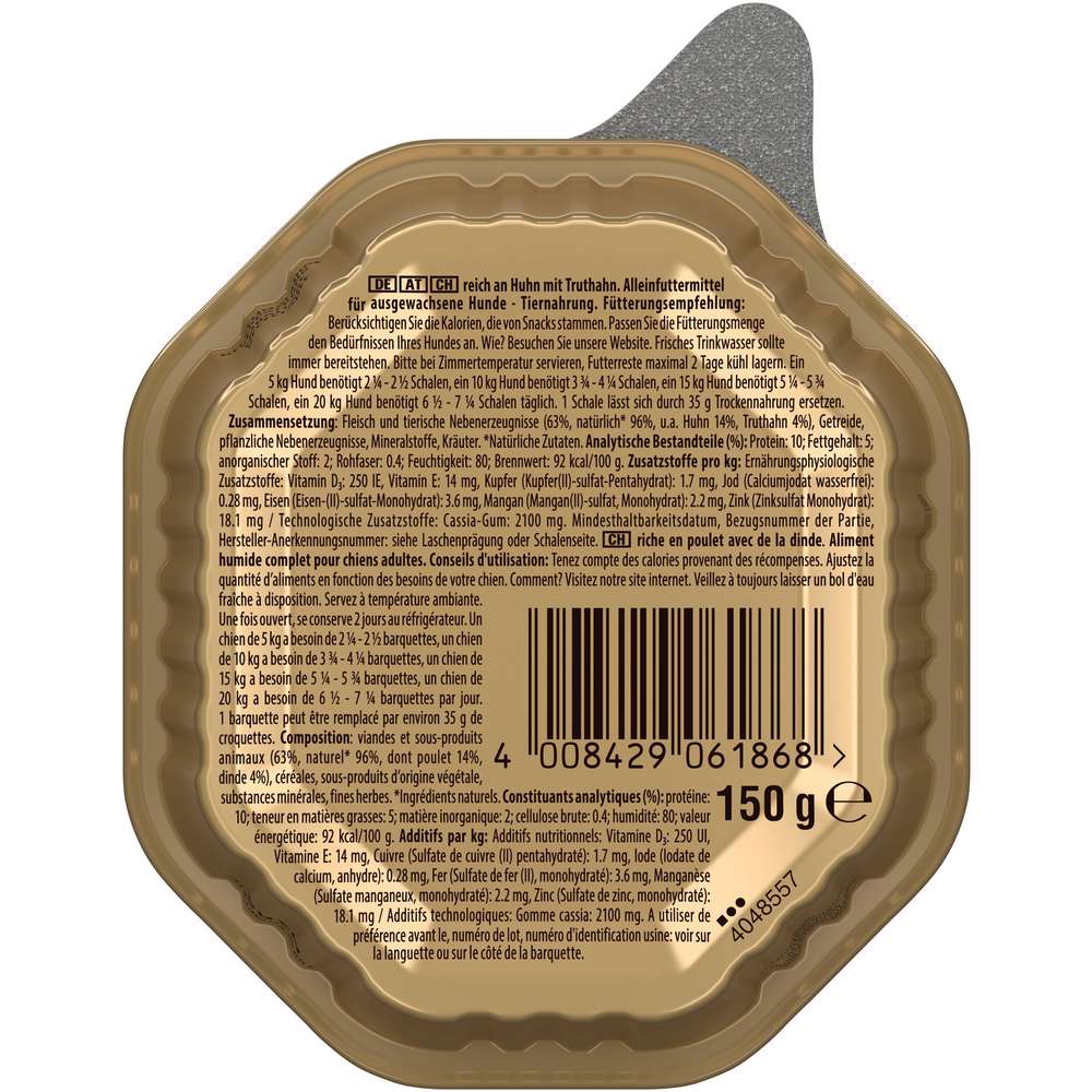 Produktabbildung Cesar Hunde-Nassfutter, Huhn/Truthahn