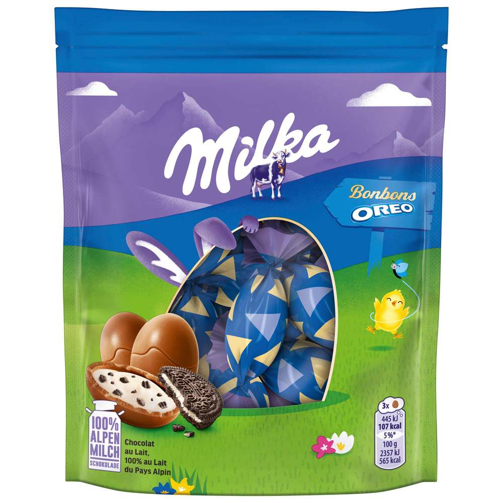 Produktabbildung Milka Schokoeier, Oreo