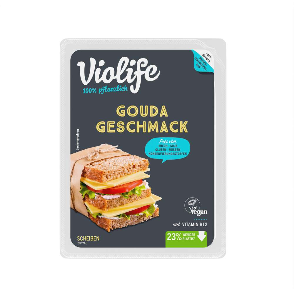 Produktabbildung Violife Käseersatz-Scheiben, Gouda Geschmack
