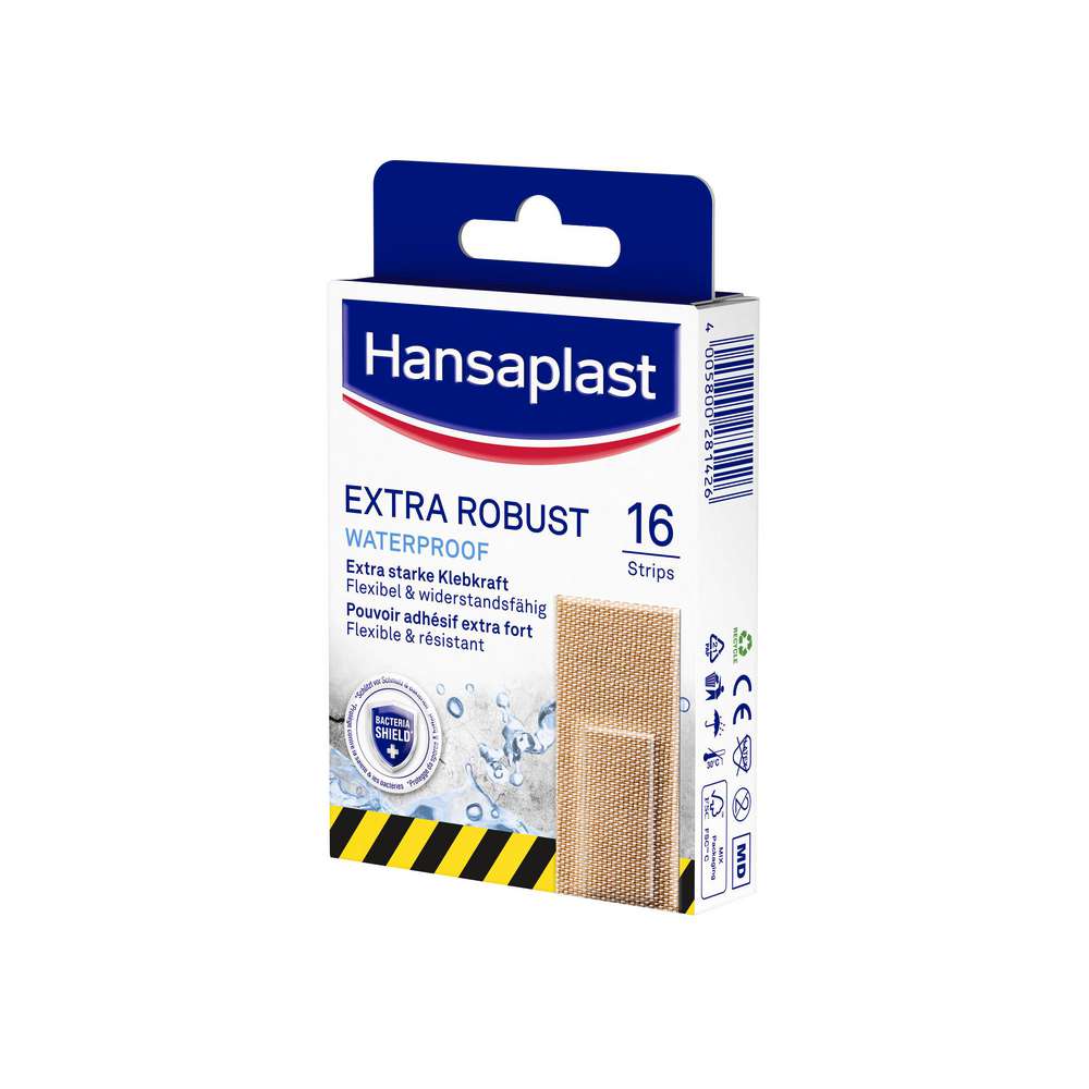 Produktabbildung Hansaplast Pflaster, Extra Robust, wasserfest, 16 Strips