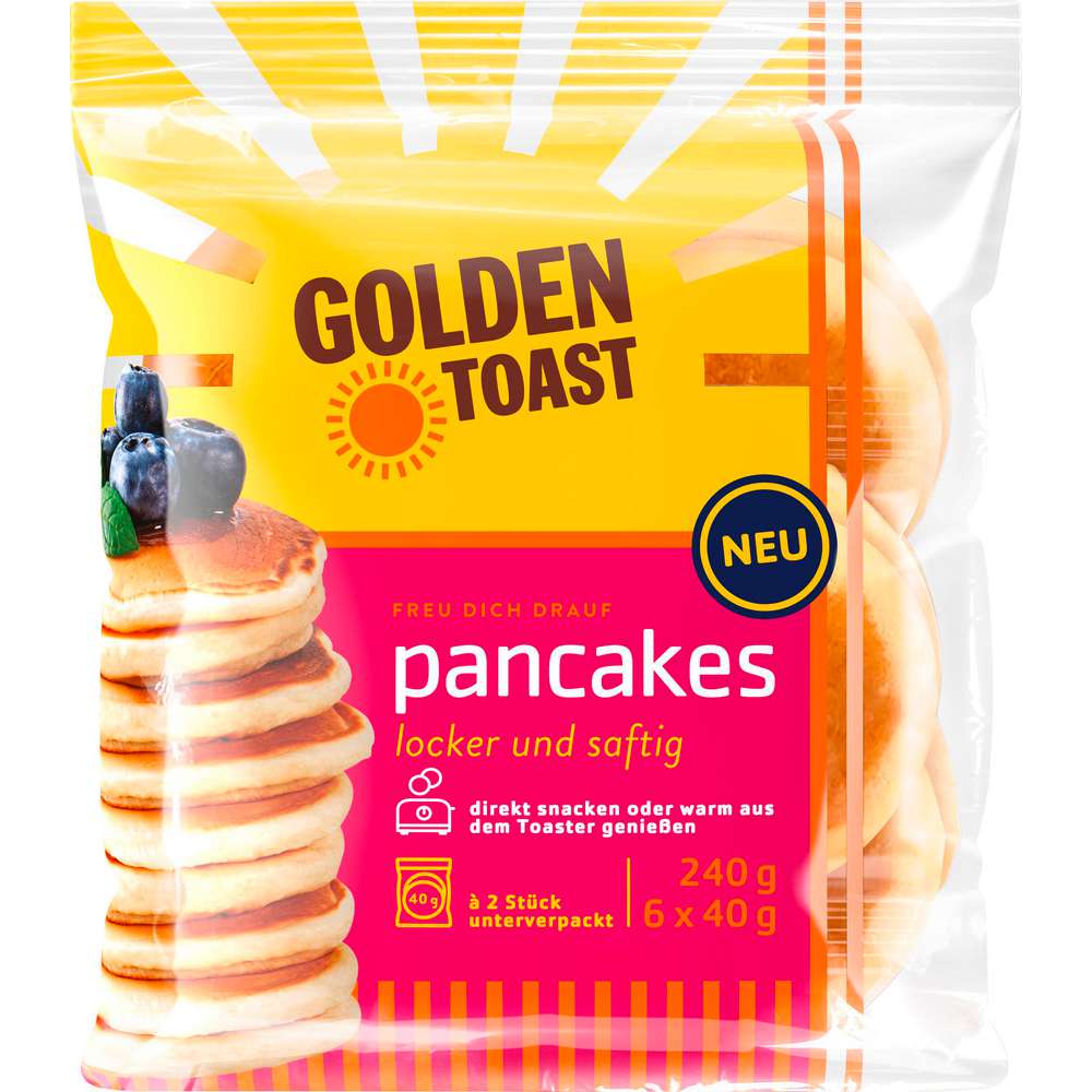Produktabbildung Golden Toast Pancakes für den Toaster