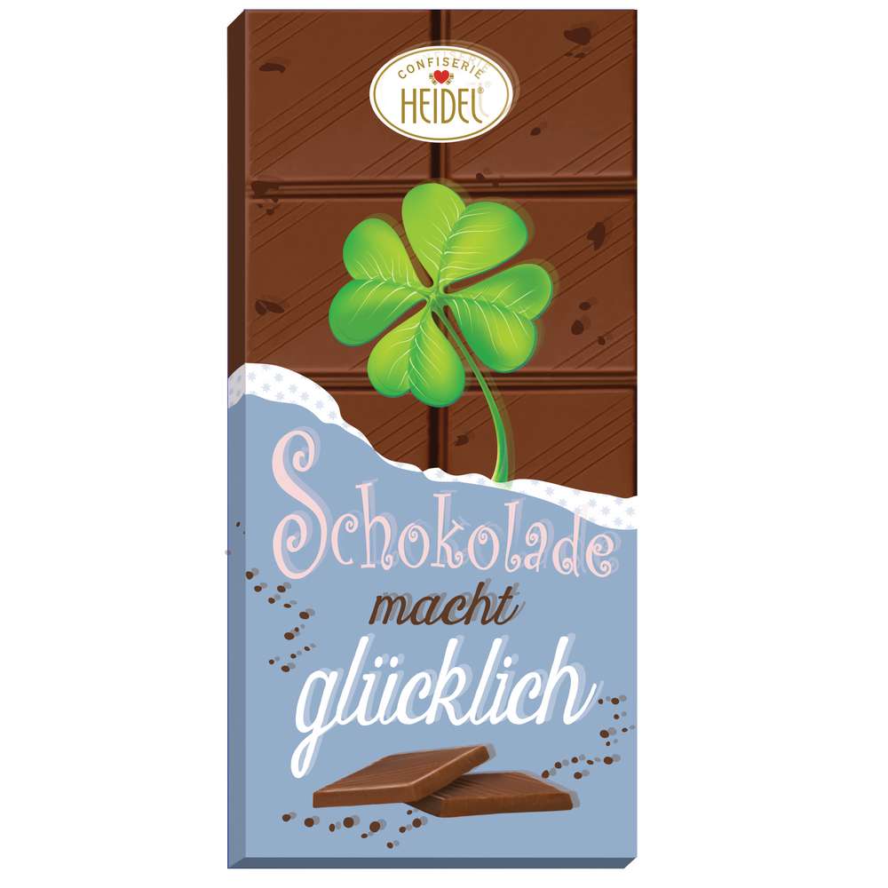 Produktabbildung Confiserie Heidel Tafelschokolade 3D Schoko-Grüße