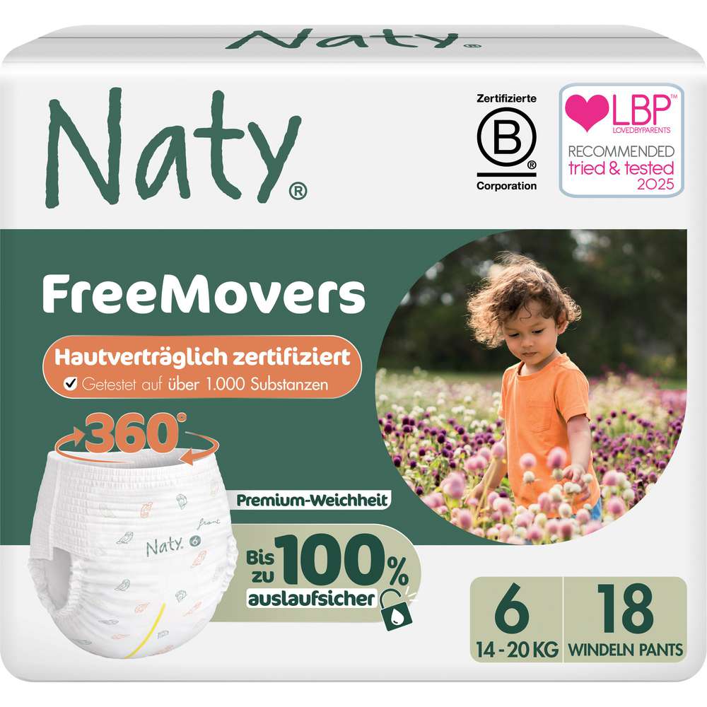 Produktabbildung Naty Eco Windeln 16+kg, Gr 6