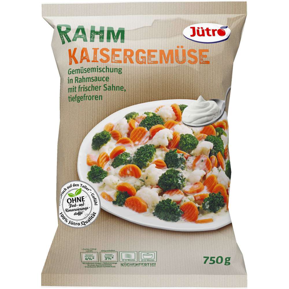 Produktabbildung Jütro Rahmgemüse Kaisergemüse, tiefgekühlt