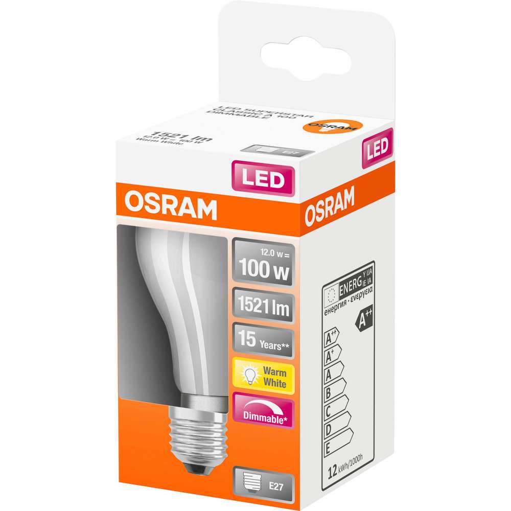 Produktabbildung Osram Glühbirne, LED SUPERSTAR RETROFIT matt DIM CLA 100