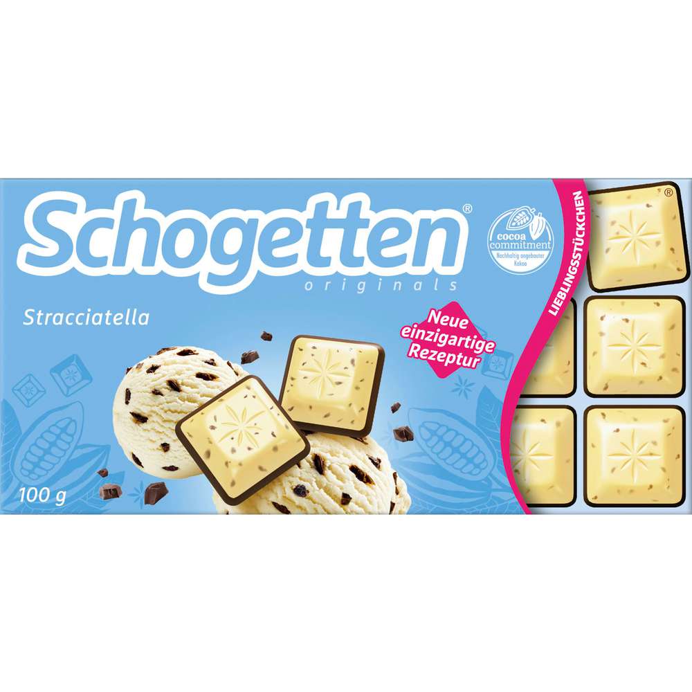 Produktabbildung Schogetten Tafelschokolade, Stracciatella