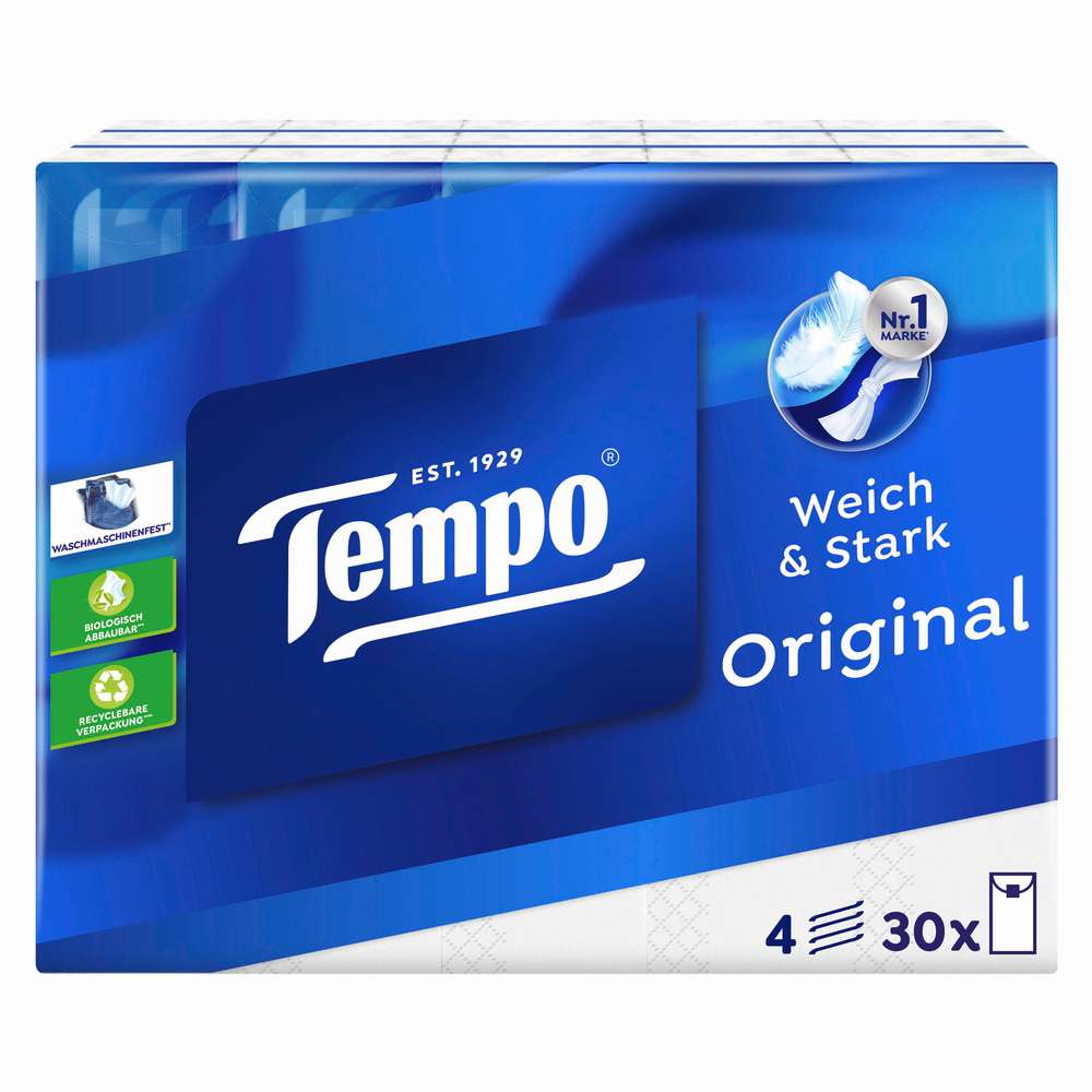 Produktabbildung Tempo Taschentücher, Classic