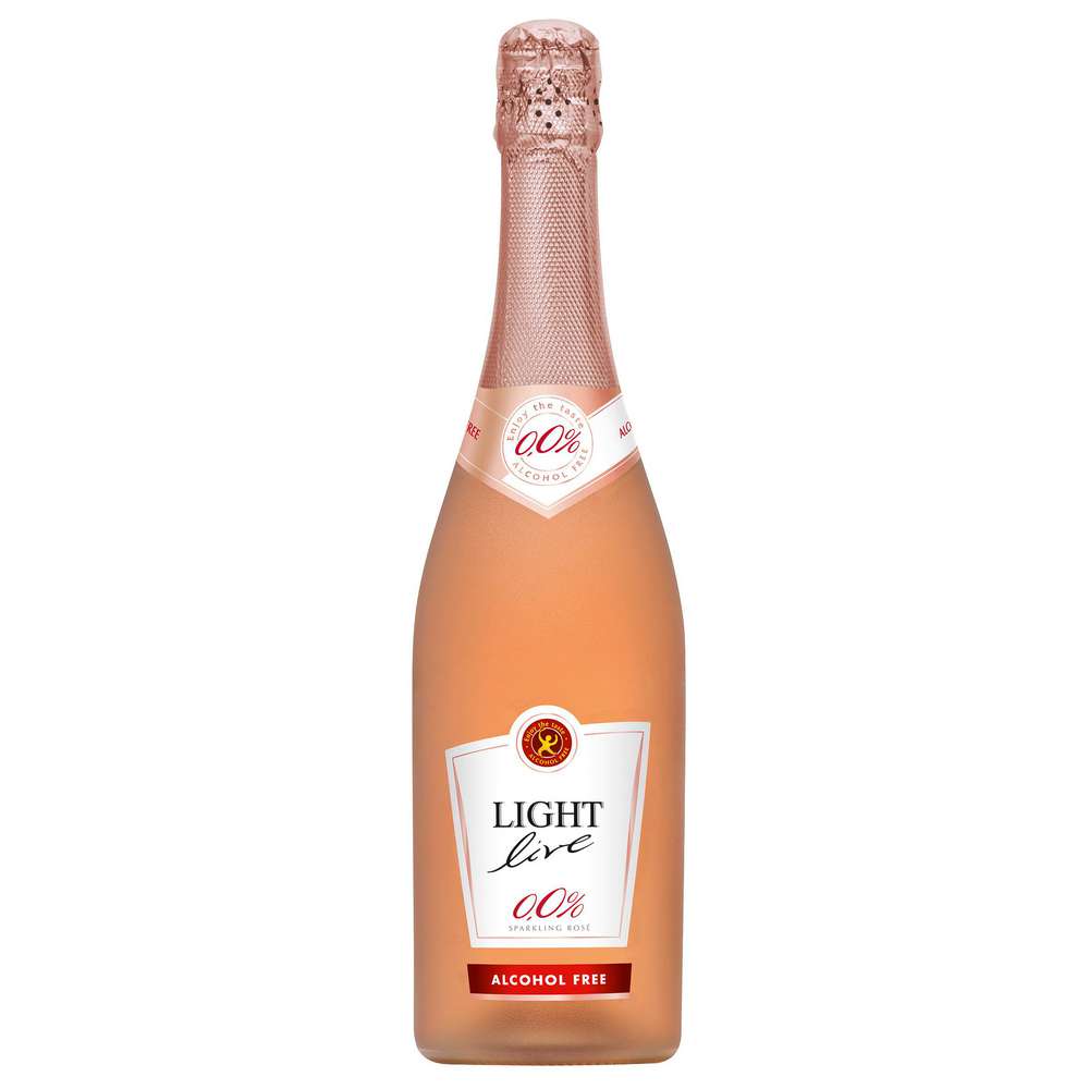 Produktabbildung Light Live Sparkling rosé schäumendes Getränk aus alkoholfreiem Wein