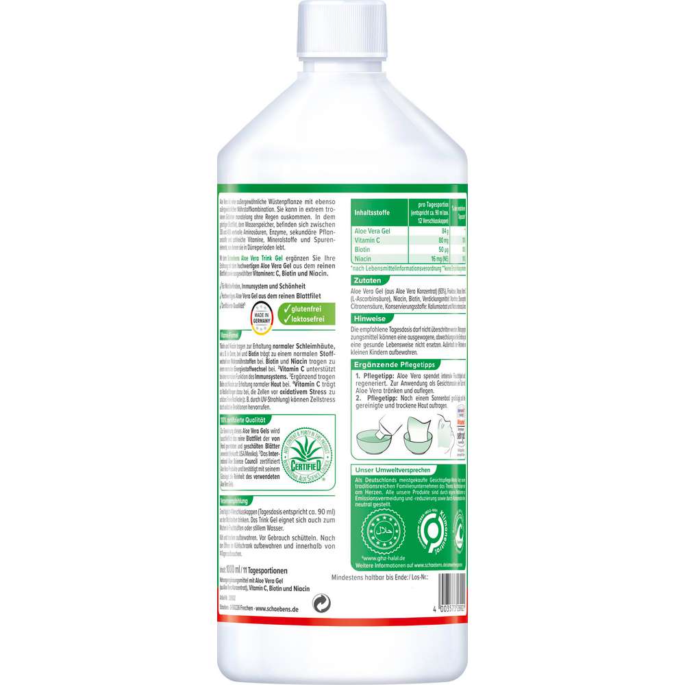 Produktabbildung Schaebens Aloe Vera Trink-Gel