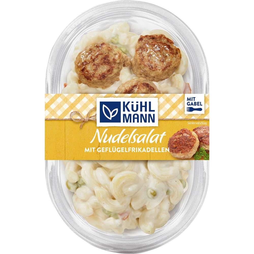 Produktabbildung Kühlmann Nudelsalat mit Geflügel-Frikadellen