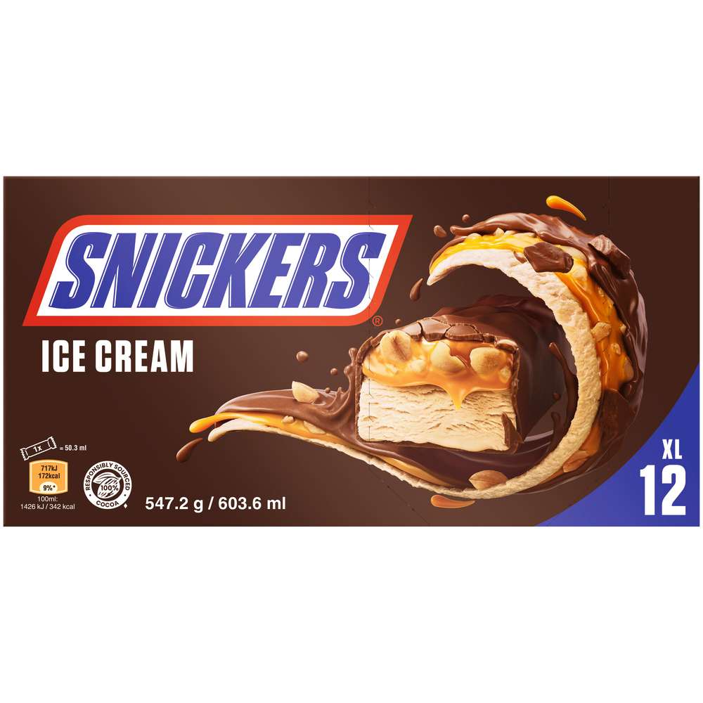 Produktabbildung Snickers Eis-Riegel, Erdnuss-Karamell