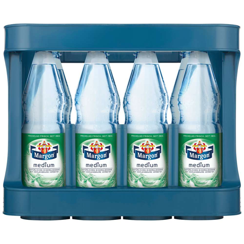Produktabbildung Margon Mineralwasser, Medium (12x 1,000 Liter)