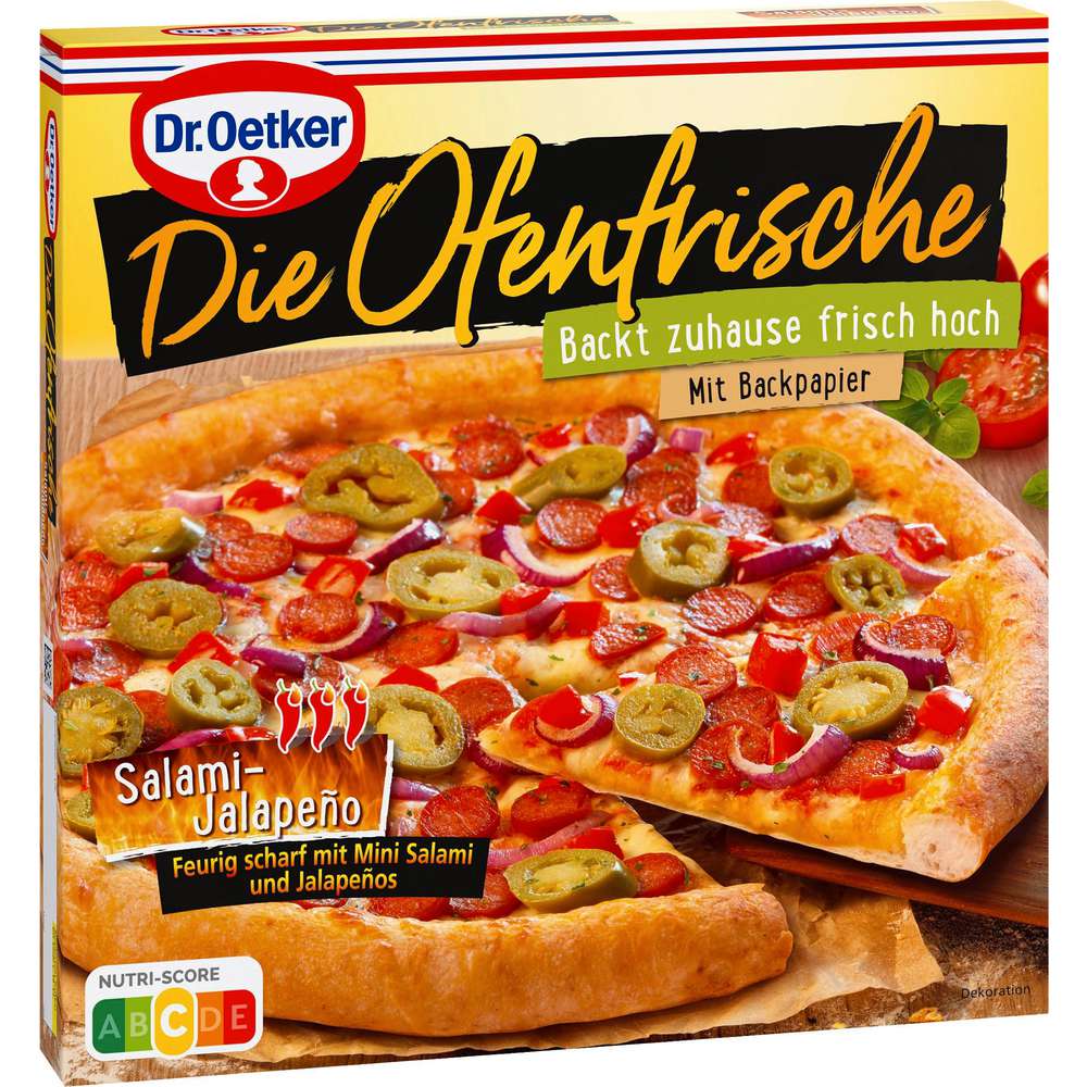 Produktabbildung Dr. Oetker Pizza Ofenfrische Salami Jalapeno, tiefgekühlt