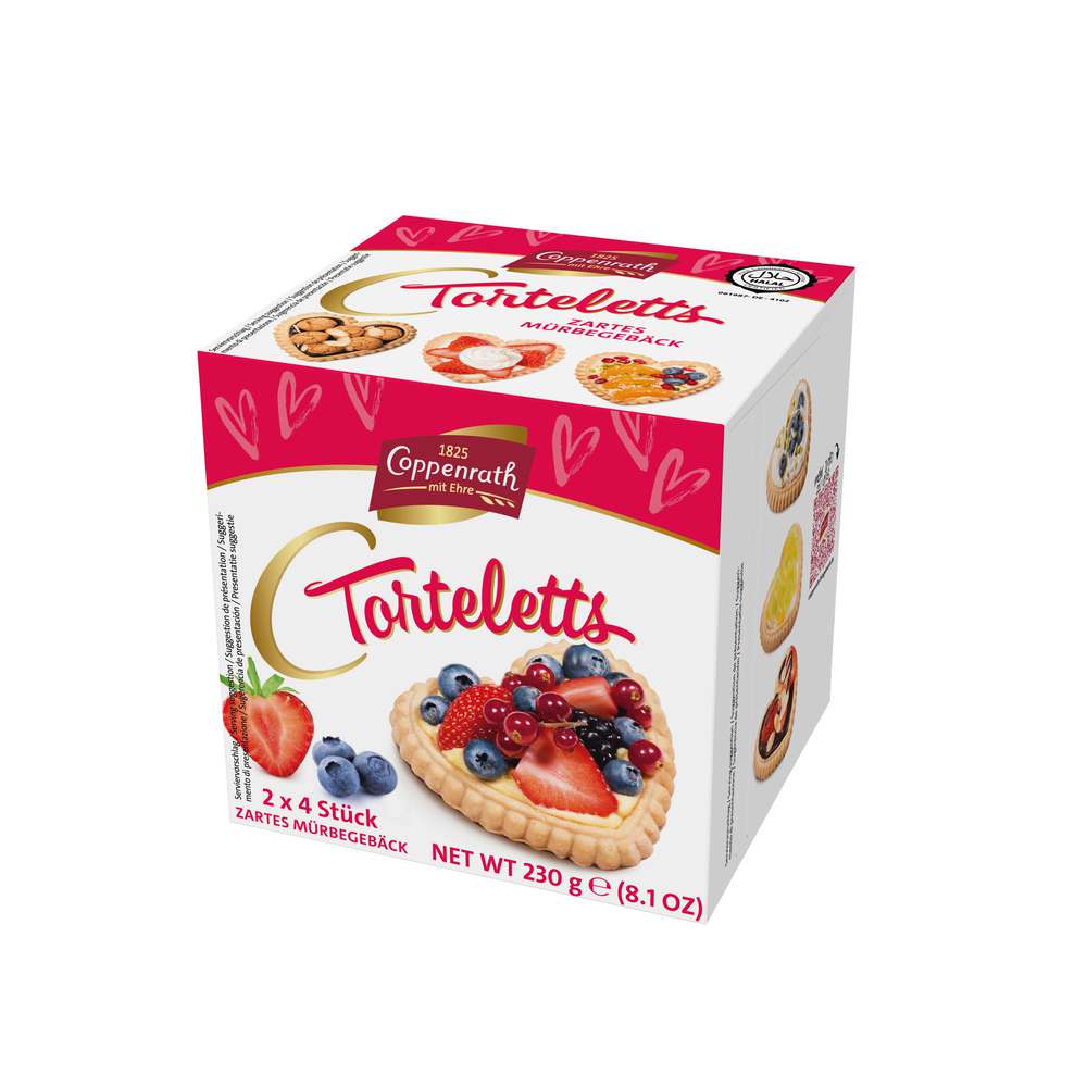 Produktabbildung Coppenrath Mürbeteiggebäck-Torteletts Herzen