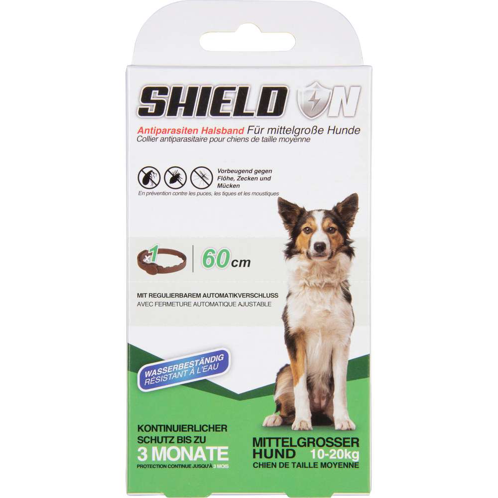 Produktabbildung Shield N Antiparasiten Halsband für mittelgroße Hunde