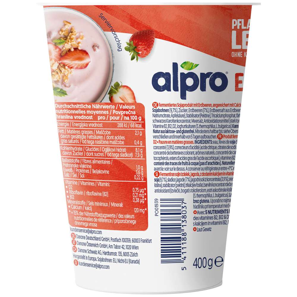 Produktabbildung Alpro Soja-Joghurtalternative, Erdbeere