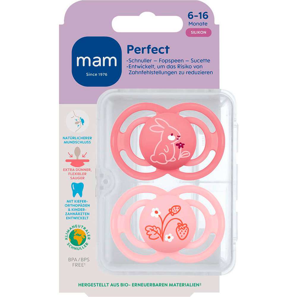 Produktabbildung MAM Babyschnuller Perfect Silikon 6-16 Monate