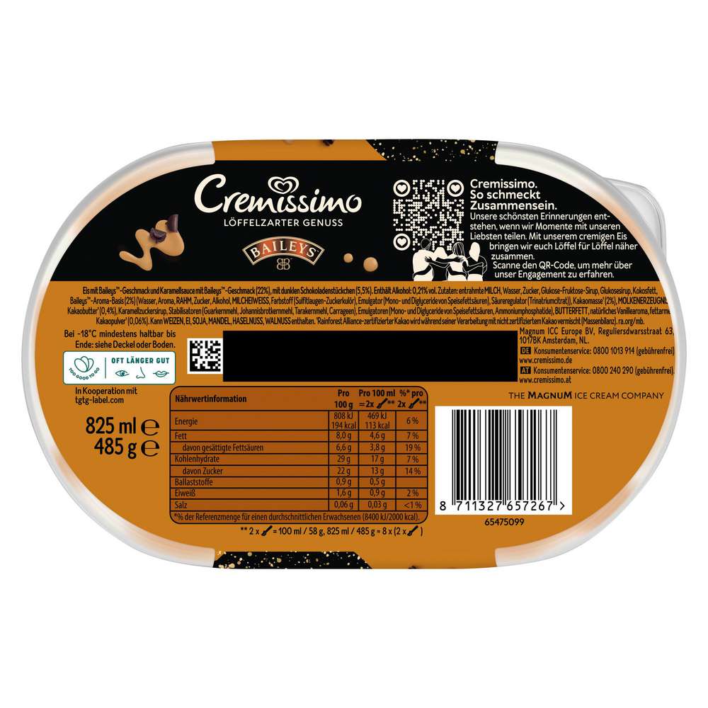Produktabbildung Langnese Eis Cremissimo, Baileys