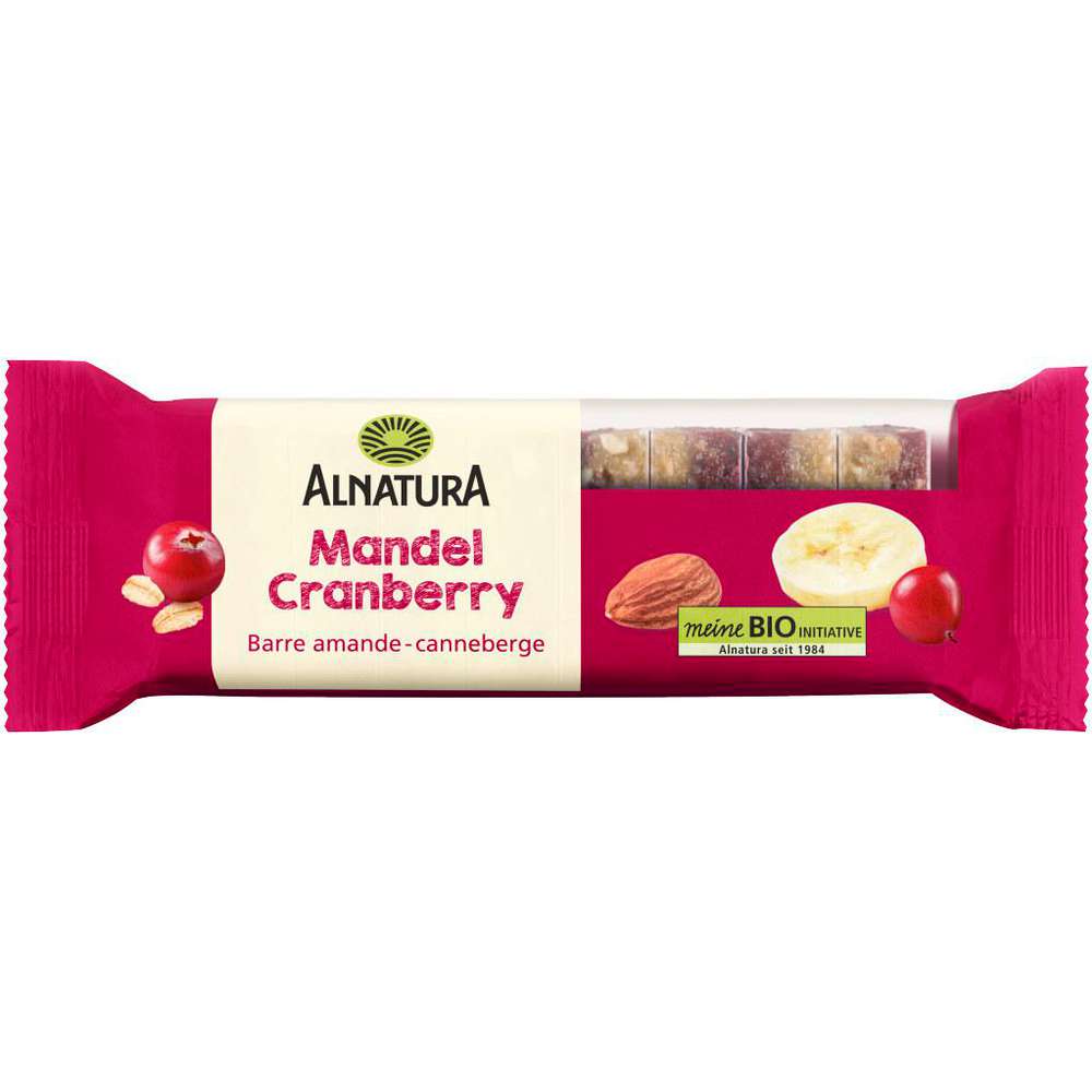 Produktabbildung Alnatura Bio Fruchtriegel Mandel/Cranberry