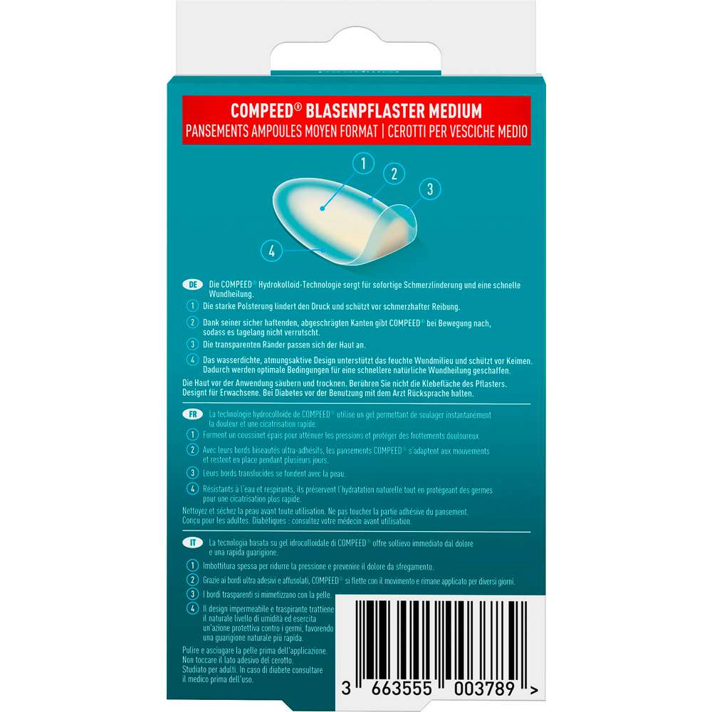 Produktabbildung Compeed Blasenpflaster, Medium, 6 Stück