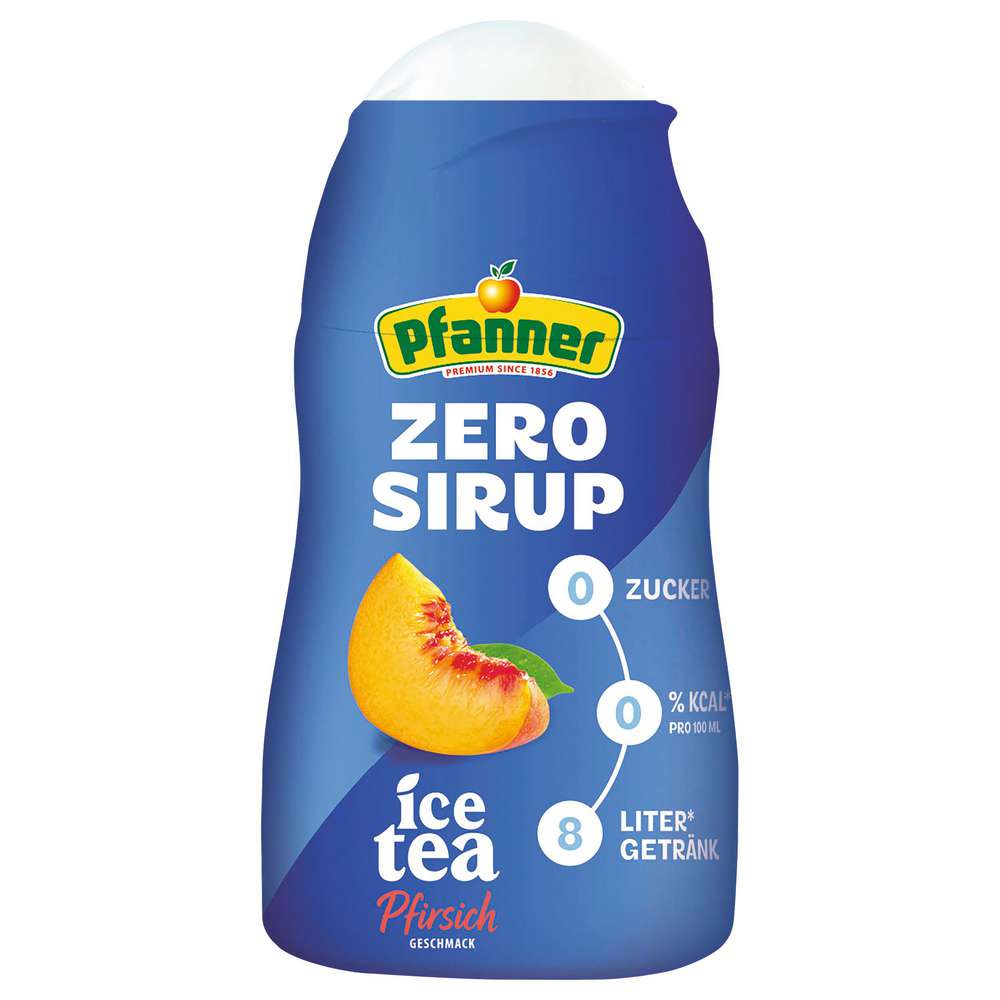 Produktabbildung Pfanner Sirup Eistee, Zero Pfirsich