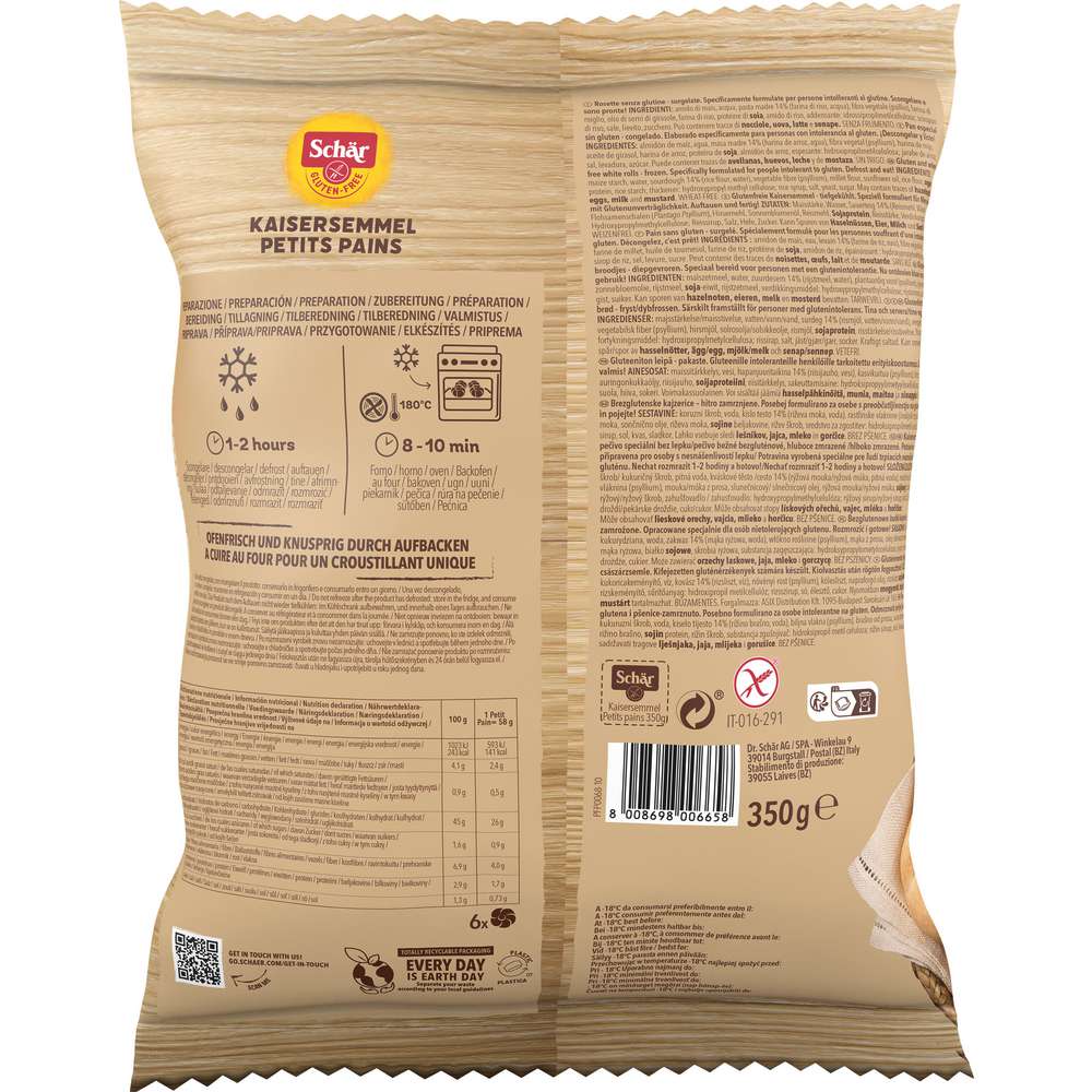 Produktabbildung Schär Kaisersemmel, glutenfrei, tiefgekühlt