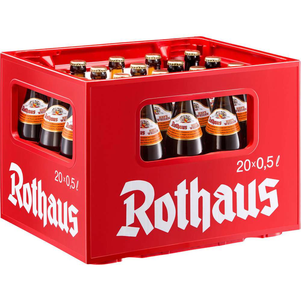 Produktabbildung Rothaus Hefeweizen Zäpfle, 5,4% (20x 0,500 Liter)