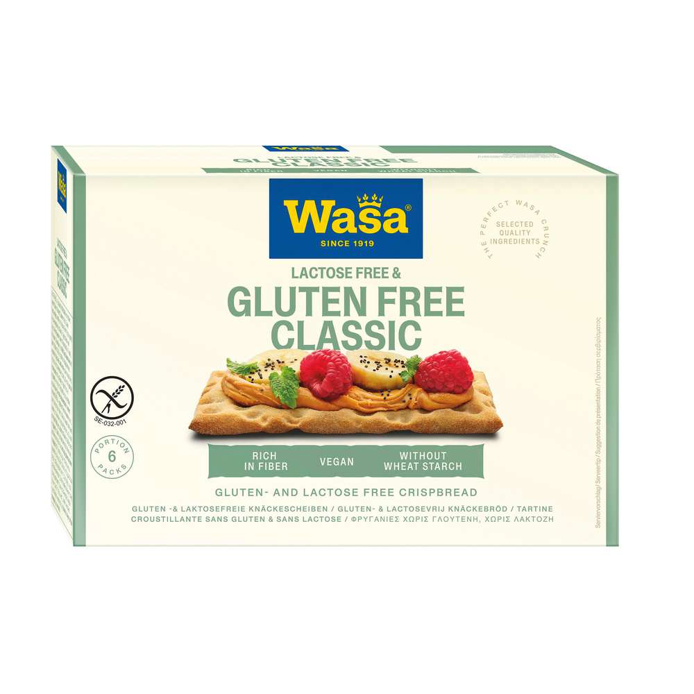 Produktabbildung Wasa Knäckebrot Glutenfrei & Lactosefrei Classic
