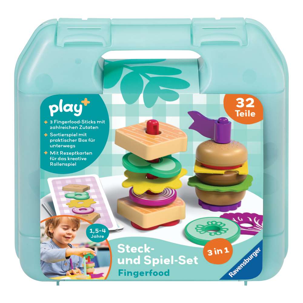 Produktabbildung Ravensburger Play+ Steck- und Spiel-Set Fingerfood