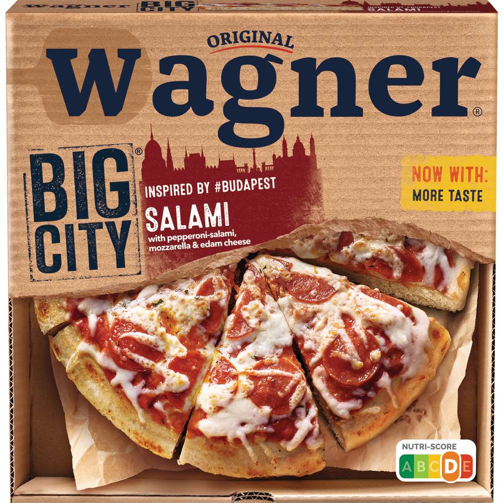 Produktabbildung Wagner Big City Pizza Budapest, Salami, tiefgekühlt
