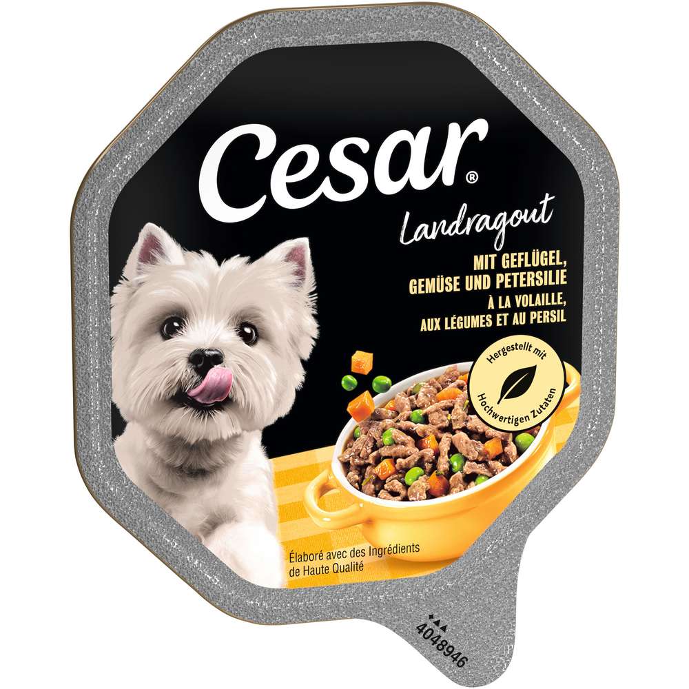 Produktabbildung Cesar Hunde-Nassfutter, Geflügel/Gemüse