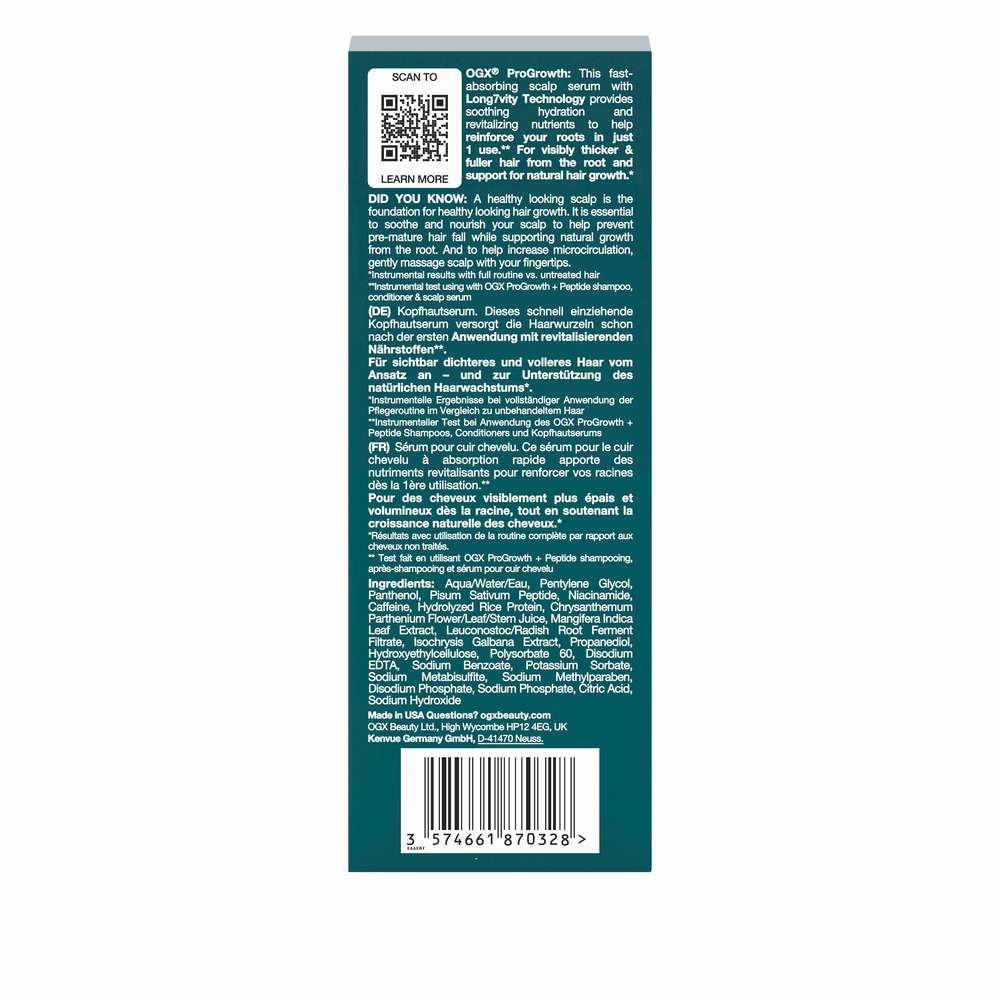 Produktabbildung OGX Serum Spray, ProGrowth+ Peptide