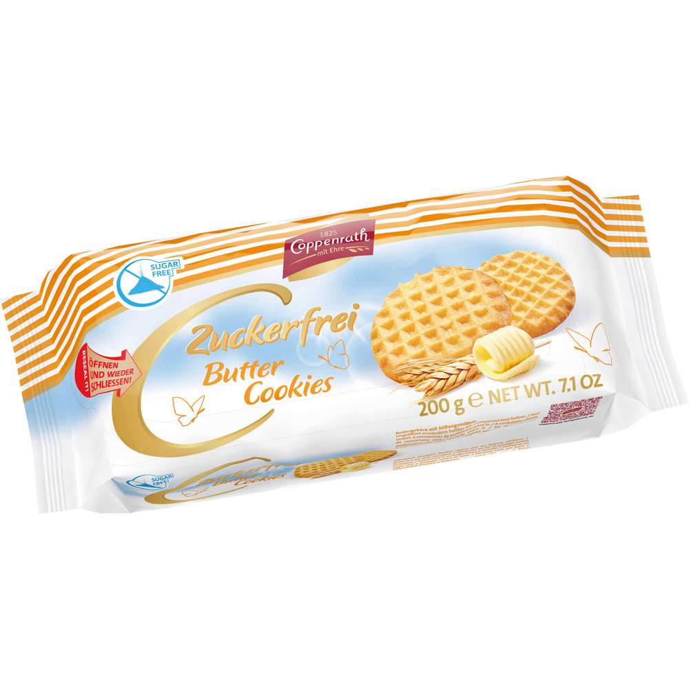 Produktabbildung Coppenrath Cookies Butter Cookies zuckerfrei