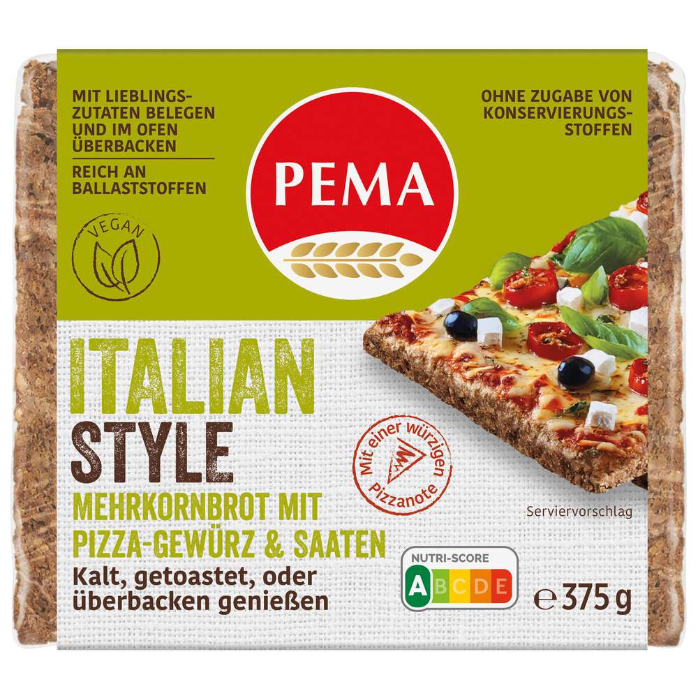 Produktabbildung PEMA Mehrkornbrot Italian Style