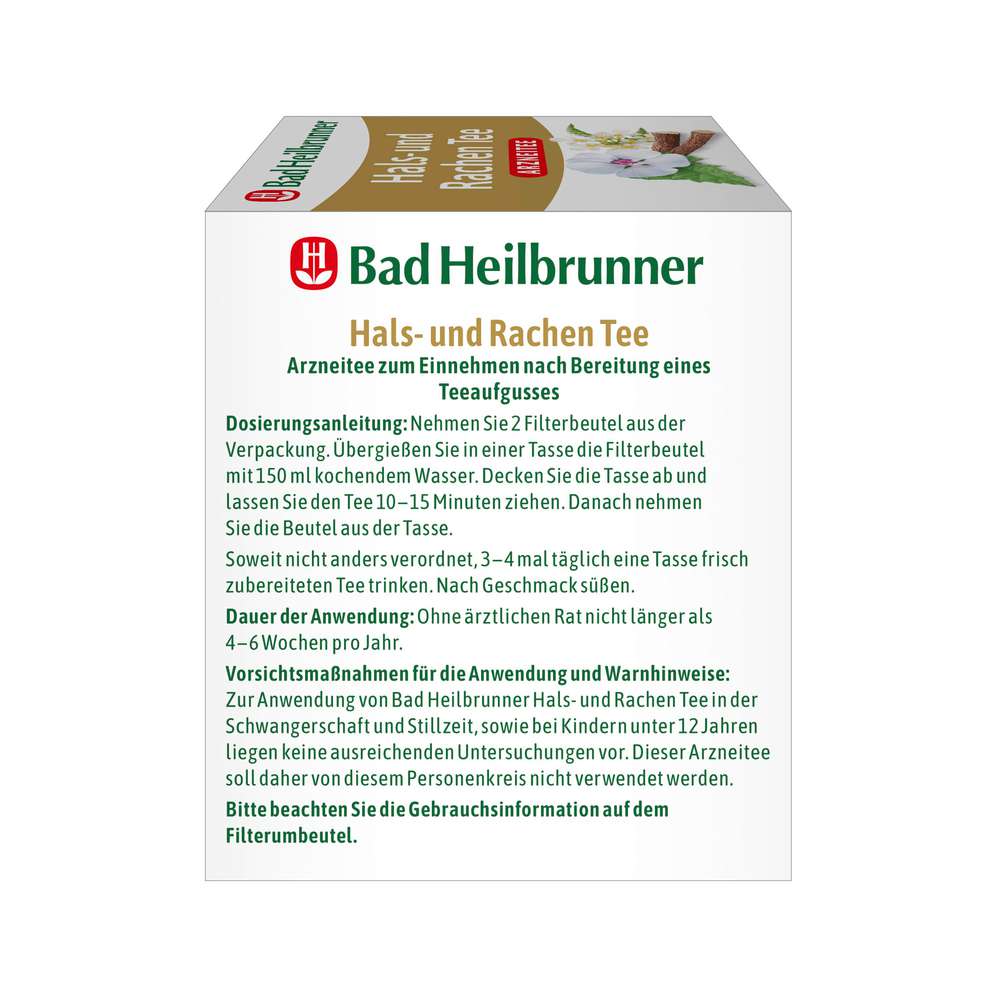 Produktabbildung Bad Heilbrunner Hals/Rachen Tee