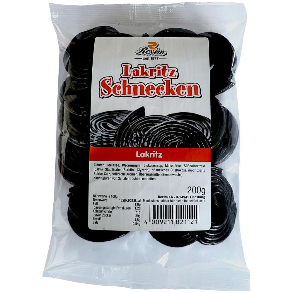Produktabbildung Rexim Lakritz Schnecken