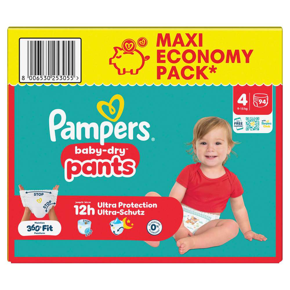 Produktabbildung Pampers Baby Pants Baby Dry Gr. 4 Maxi 9-15kg