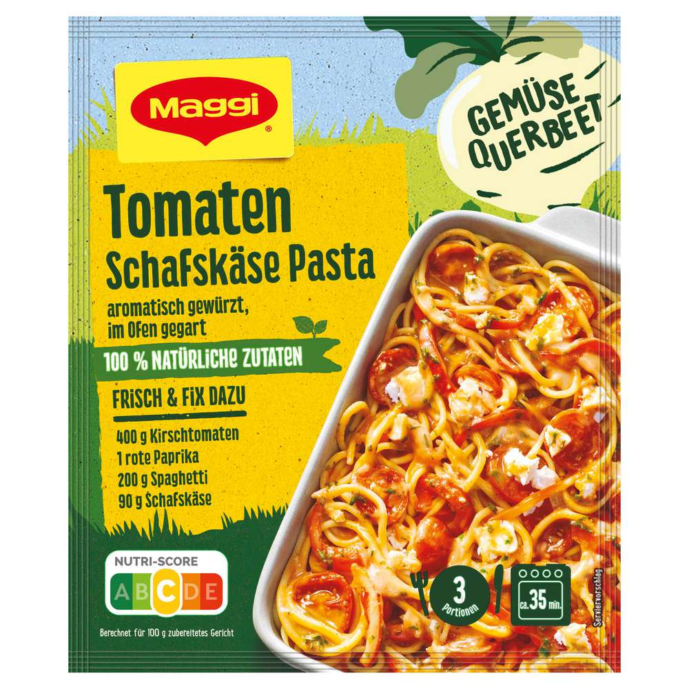 Produktabbildung Maggi Fix-Würzmischung Tomaten Schafskäse Pasta