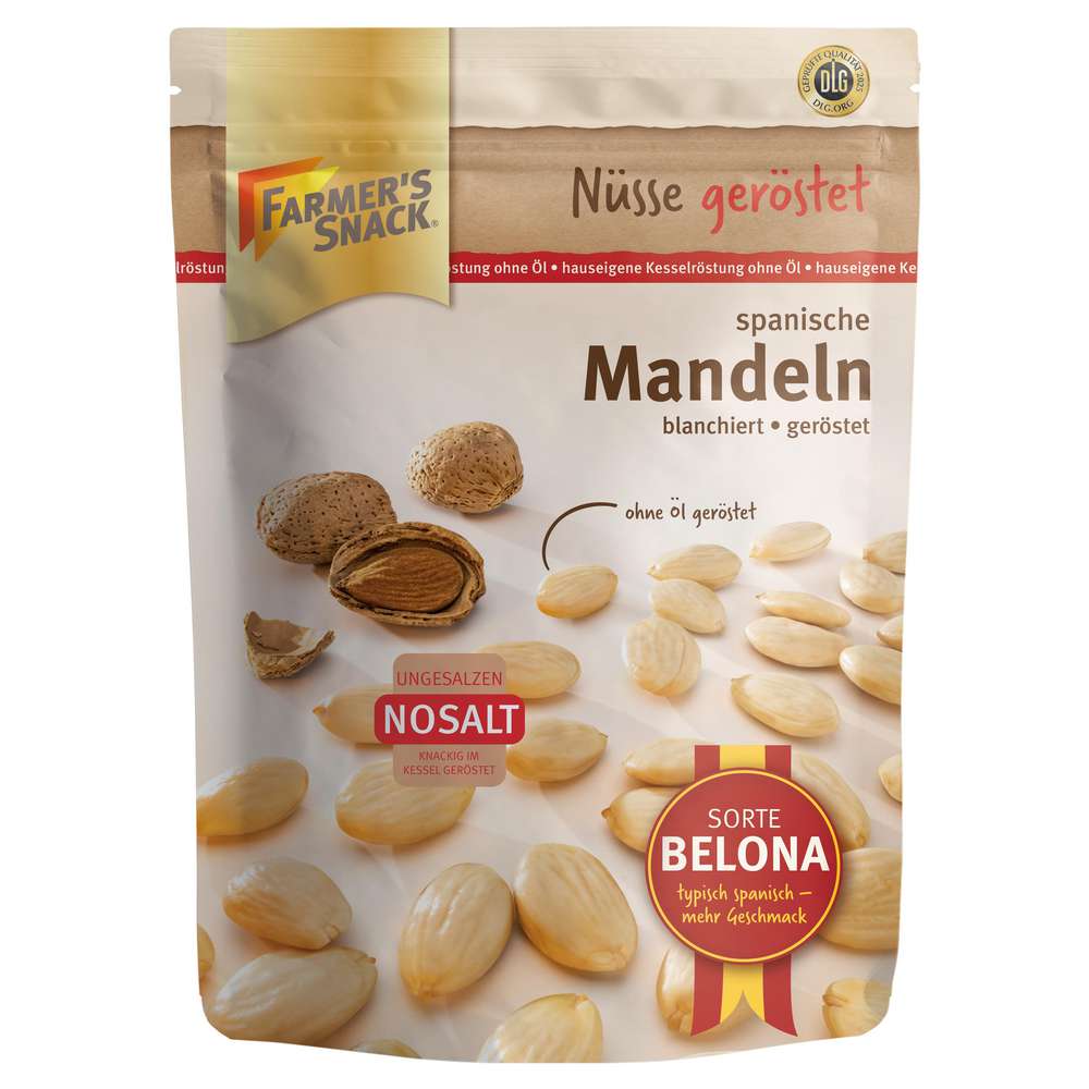 Produktabbildung Farmer's Snack Geröstete Mandel, ungesalzen