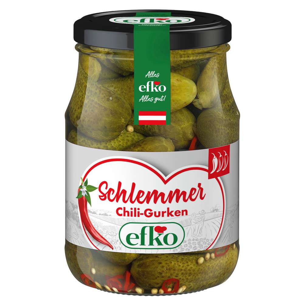 Produktabbildung efko Schlemmergurken Scharfe Chili