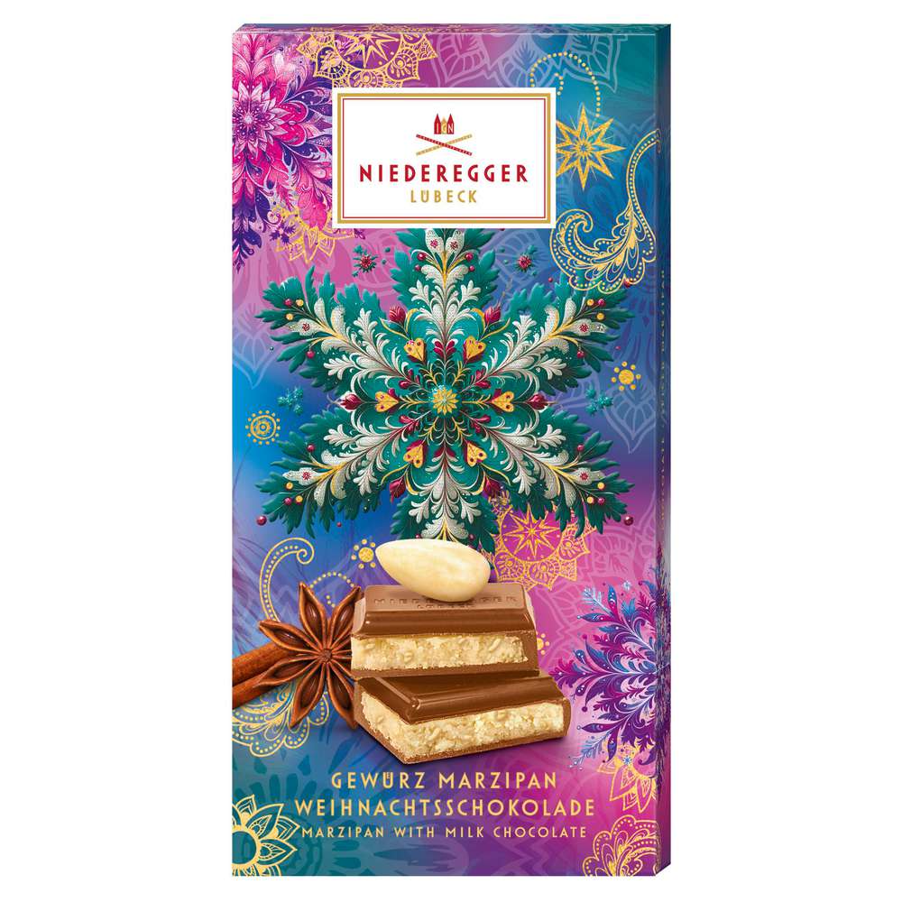 Produktabbildung Niederegger Weihnachtsschokolade Marzipan