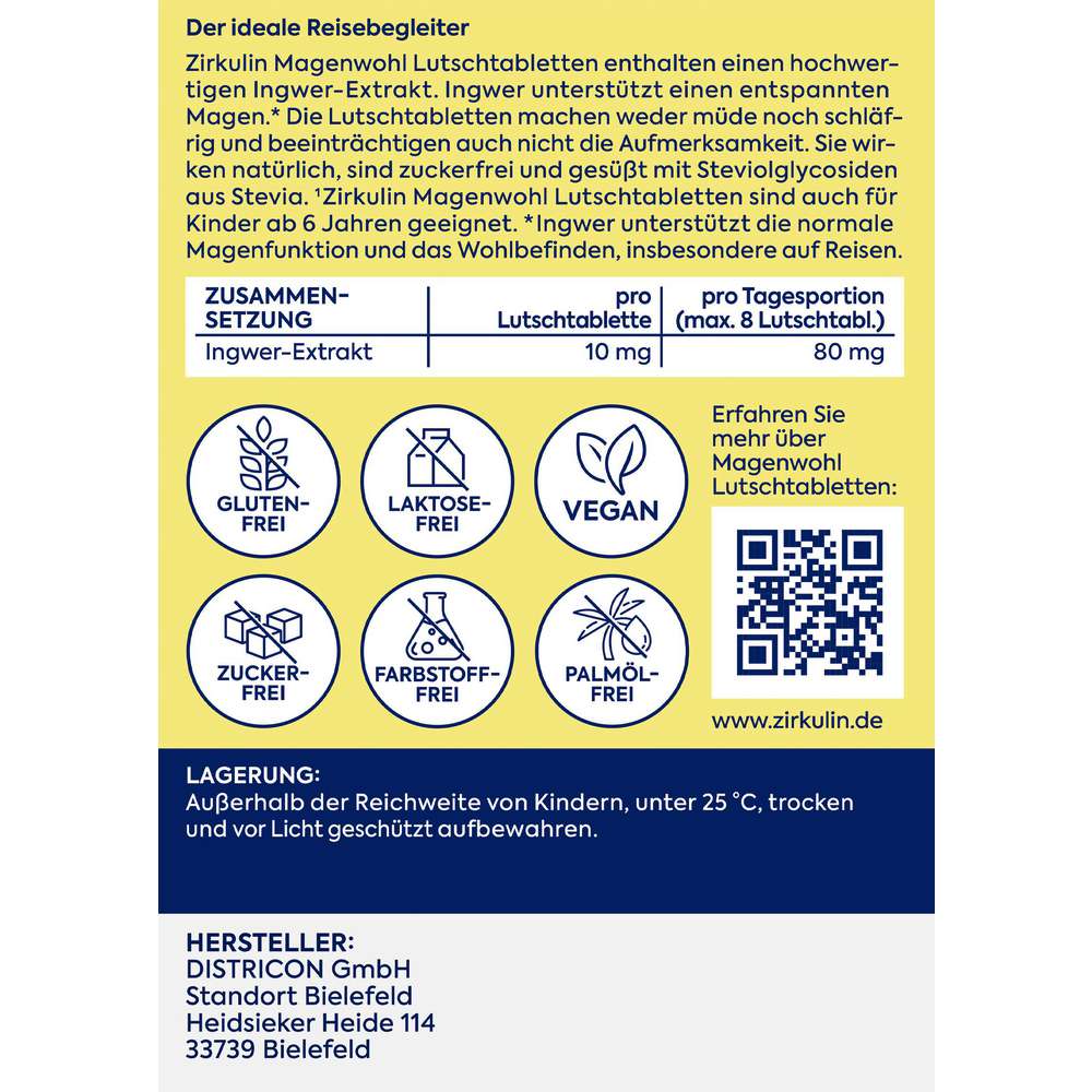 Produktabbildung Zirkulin Magenwohl Lutschtabletten