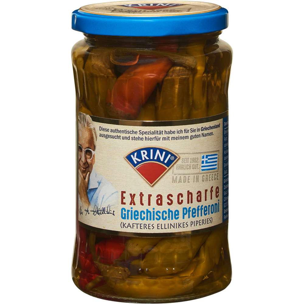 Produktabbildung Krini Griechische Pfefferoni, extrascharf