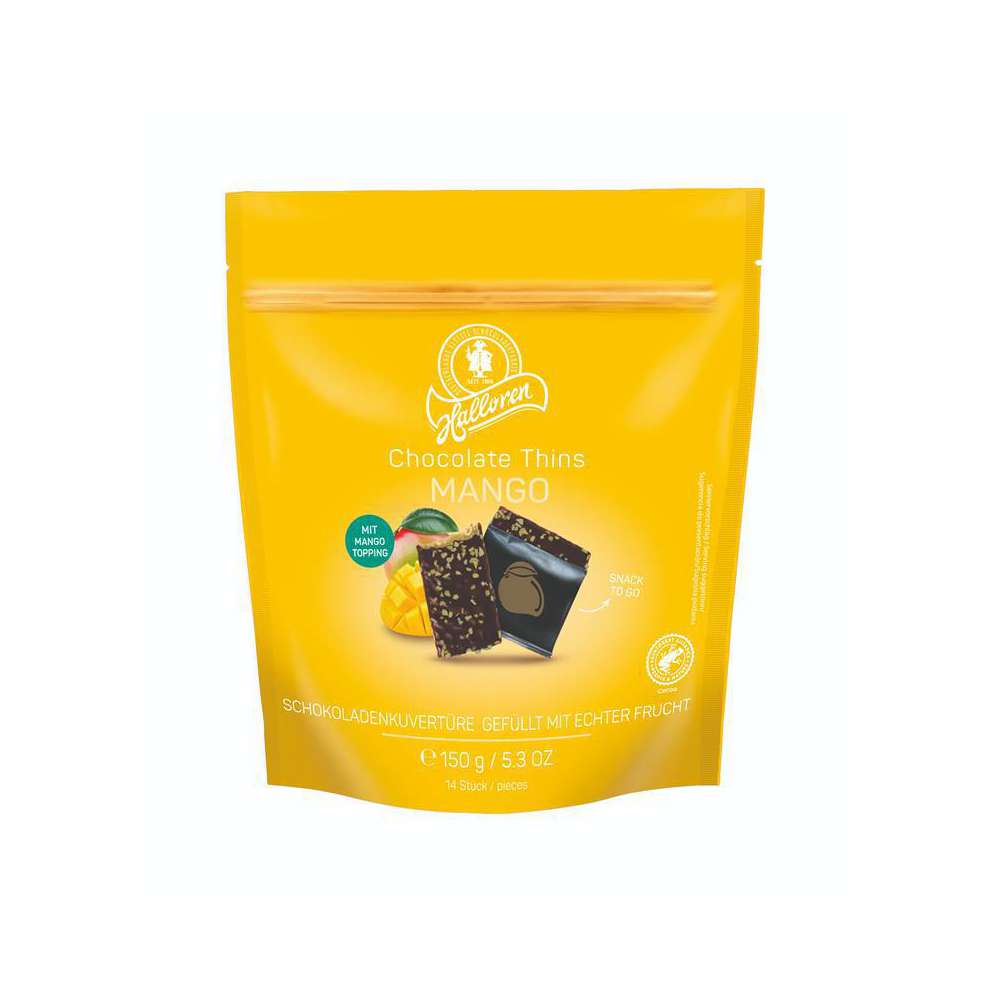 Produktabbildung Halloren Chocolate Thins Mango